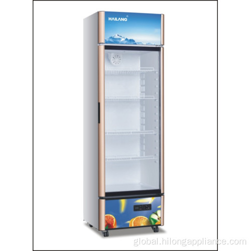 Commercial Glass Door Display Refrigerator Beverage Cooler Refrigerator with Single One Door Manufactory